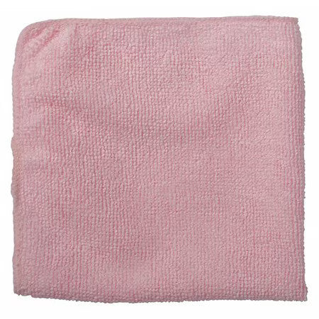 Rubbermaid Commercial 1820577 Microfiber Cloth Wipe 12" X 12", Red, 24Pk