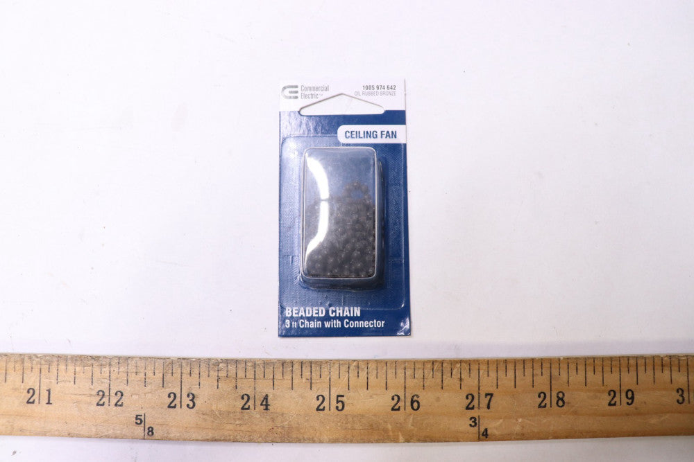 Commercial Electric Beaded Chain w/ Connector Oil Rubbed Bronze 3' 1005974642