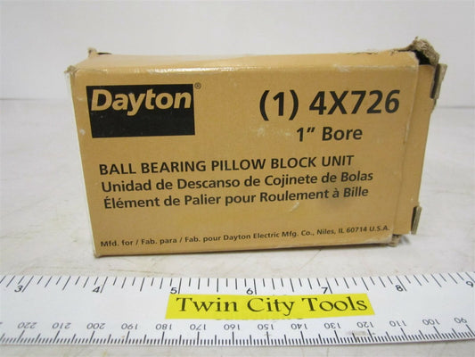  2 Bolt 52100 Chrome Steel Ball Bearing Pillow Block Unit 1" Bore Dia New