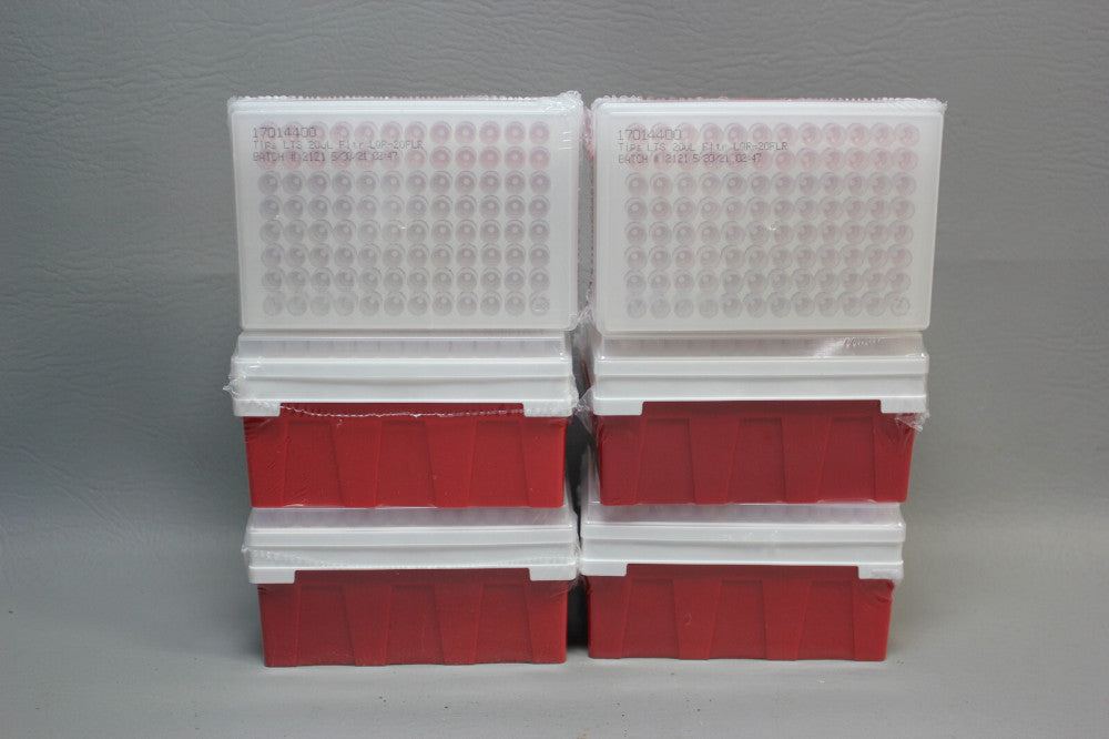 LOT OF 6 RAININ 17014400 LTS 20 UL LOW RETENTION TIPS LQR-20FLR