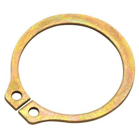 Rotor Clip Sh-200St Zd External Retaining Ring, Steel, Zinc Yellow Finish, 10 Pk