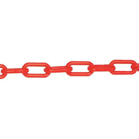 Zoro Select 50013-100 Plastic Chain, Traffic Orange, 100 Ft Length, Gloss