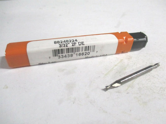 (E5022006) 3/32" x 3/16" x 1/8" x 1-1/2" OAL Solid Carbide 2FL Square End Mill 