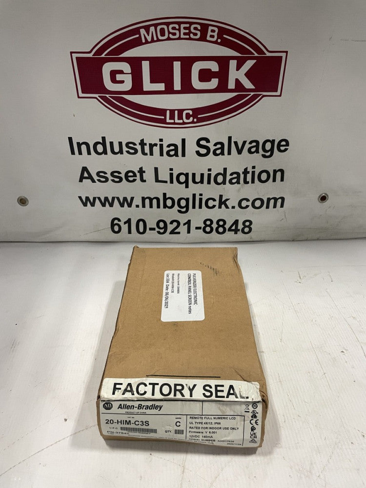Allen-Bradley 20-HIM-C3S Ser C Powerflex HMI Keypad 12V 140mA 37847 -NIB