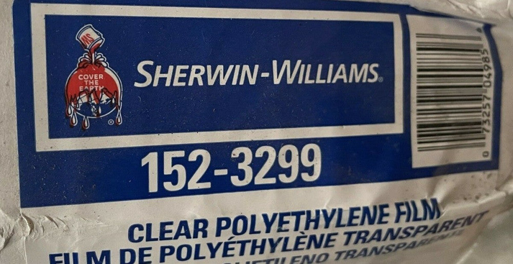 (2) SHERWIN-WILLIAMS Clear Plastic Sheeting 4800 SQ FT
