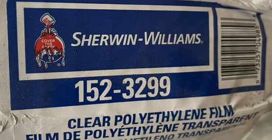 (2) SHERWIN-WILLIAMS Clear Plastic Sheeting 4800 SQ FT