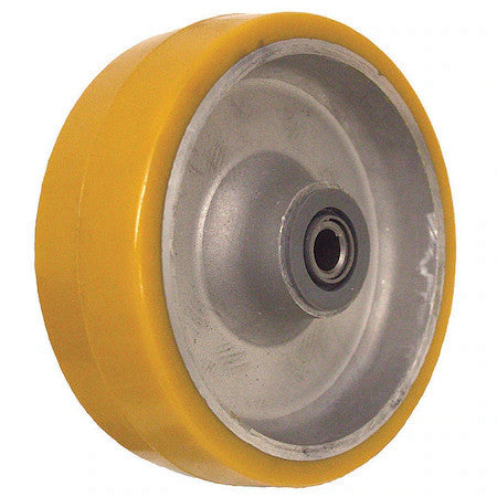 Zoro Select P-Ua-040X020/050Kp Caster Wheel,700 Lb. Ld Rating,Yl Wheel