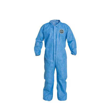 Dupont Pb125sbu4x002500 Disposable Coverall, Collared, 4Xl, Sms, Zipper,