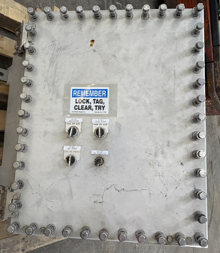 CROUSE-HINDS EJB241808 ALUMINUM EXPLOSION PROOF JUNCTION BOX 24X18X8" BOLT-ON