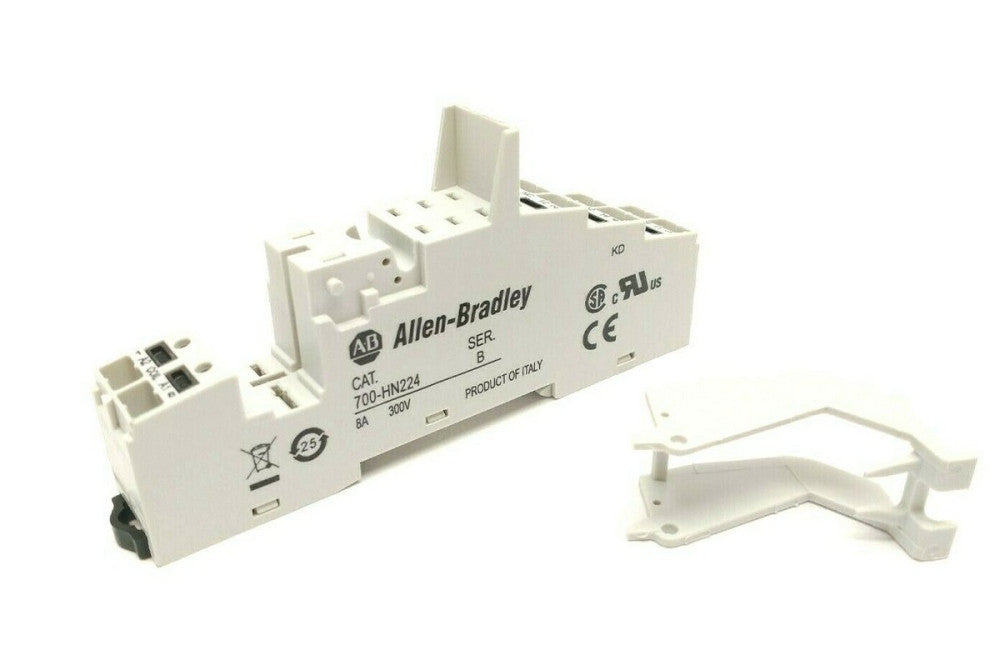 Allen Bradley 700-HN224 Ser B Spring Clamp Terminal Socket For 2 Pole Relay