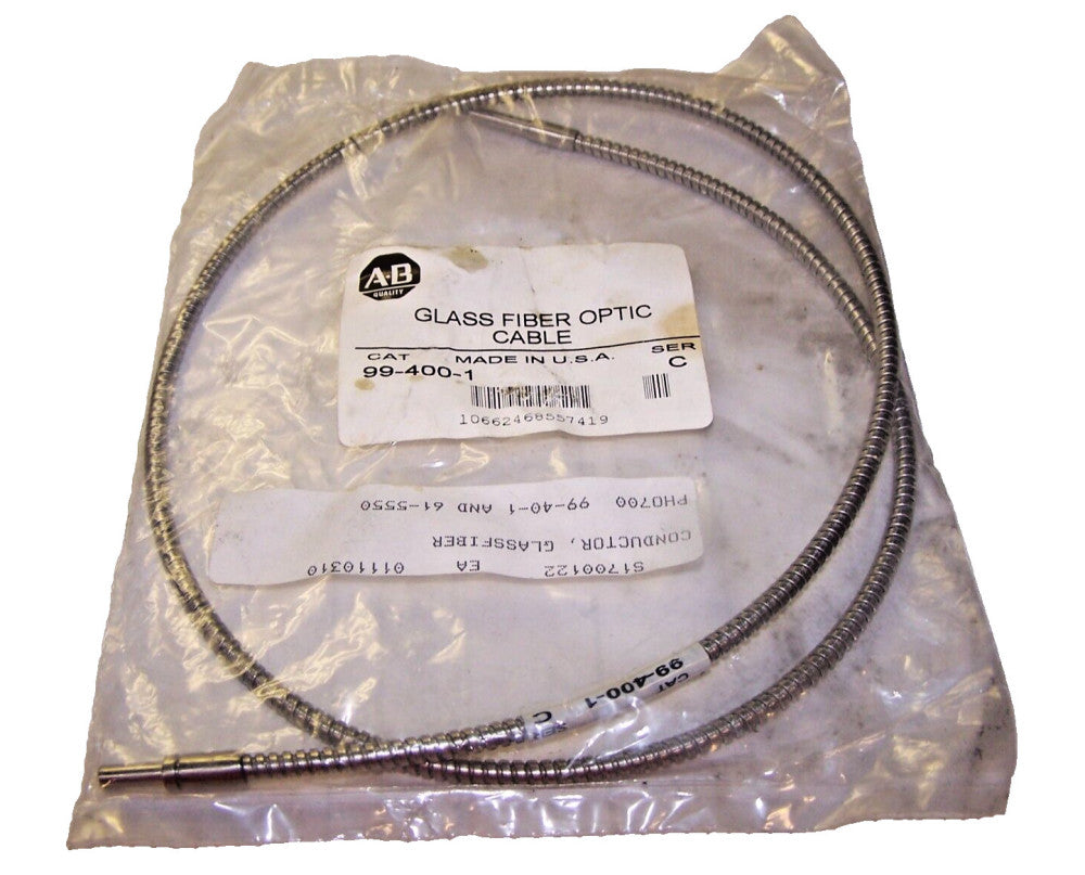 NEW ALLEN BRADLEY GLASS FIBER OPTIC CABLE  99-400-1 SERIES C