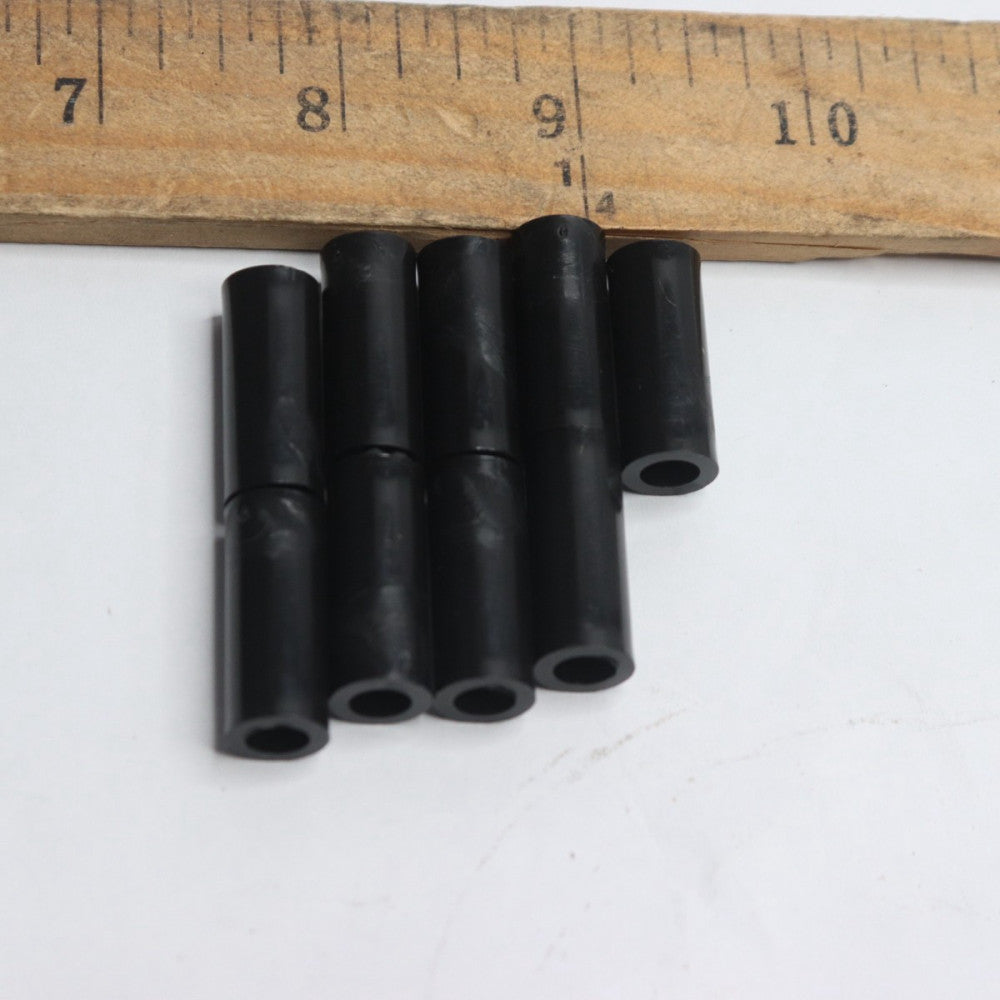 (9-Pk) Qfix Distance Sleeves Plastic Black 25mm Length QAAI005-10 for M6 Screws