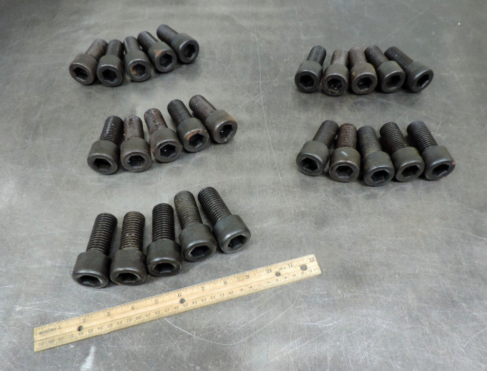Allen Bolt Socket Head Cap 2-1/4""x 1" SAE Coarse Lot of Twenty Five (25)