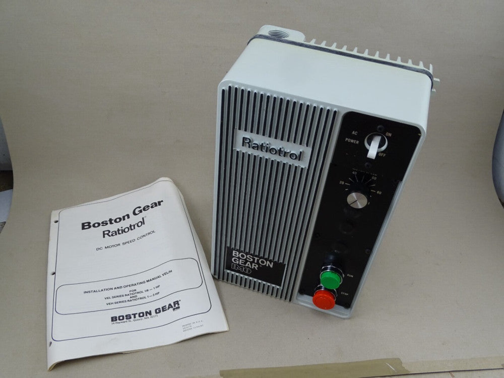 Boston Gear Ratiotrol DC Motor Speed Control 1 HP, 115VAC Input, VEL-100