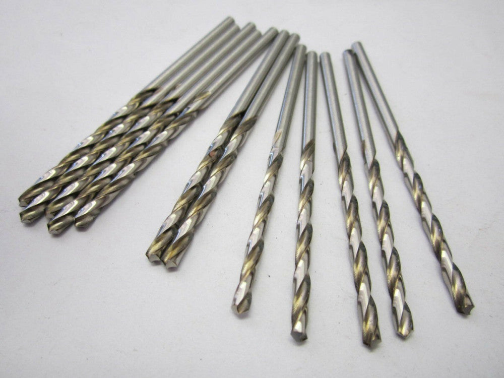 Lot of 12 #33 High Speed Jobber Length Drill Bits 118 Degree Bright
