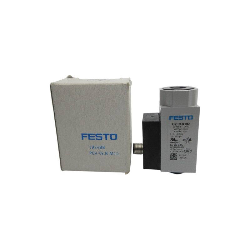 FESTO PEV-1/4 192488 48VAC 15-175PSI NSMP