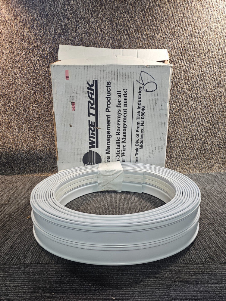 Wire Trak FM-FE0001125RFW50, 1125, 3/4" H x 1-1/2" W, 50 FT Raceway Roll, White