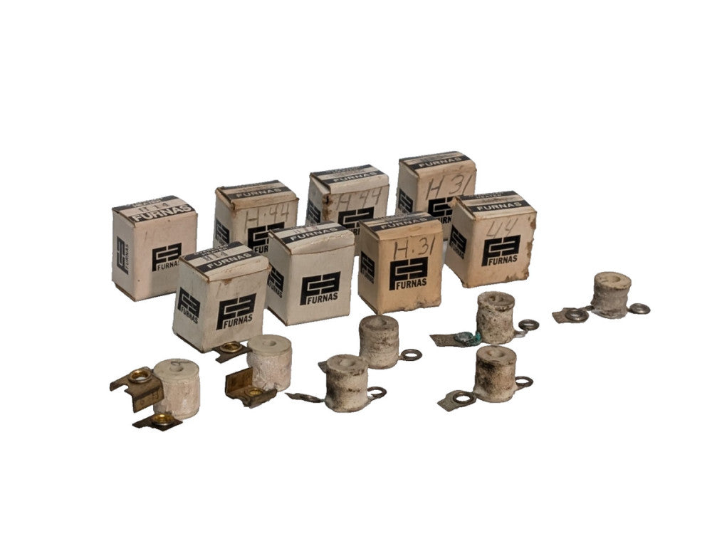Lot of 15: Assorted Furnas Thermal Overload Heater Elements, H14, H31, H44, More