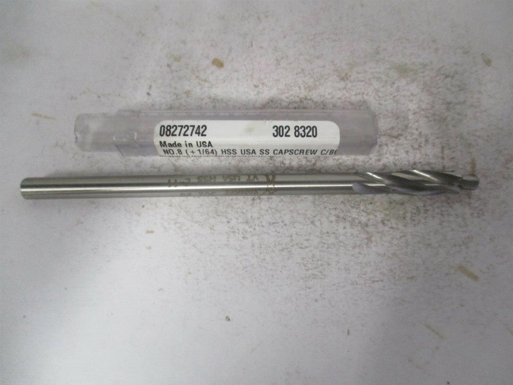 (302-0.8320) 1/4" x 5" OAL High Speed Steel Straight Solid Pilot Counterbore 