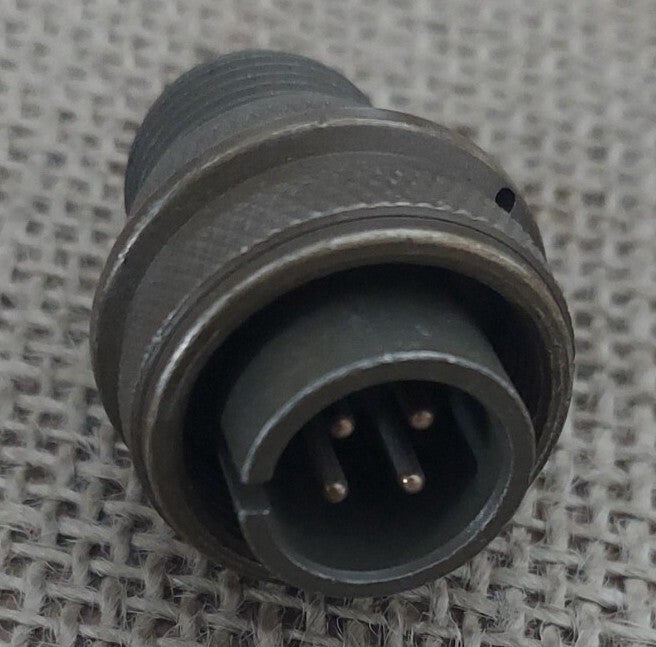 Amphenol 4 Pin Male & Solder Screw On Circular Connector