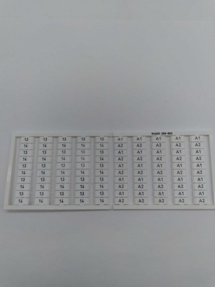 NEW Wago 209-952 Terminal Block Marking Card 