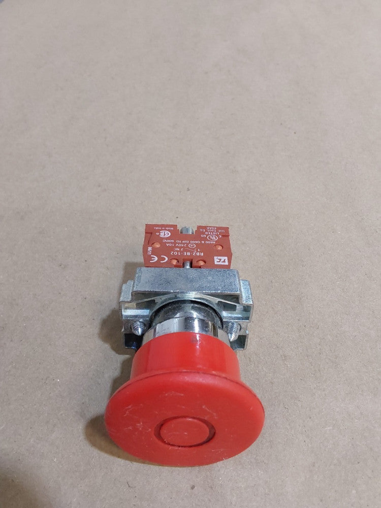 Telemecanique XB4-BT845 Red Mushroom Push Button RB2-BE-102