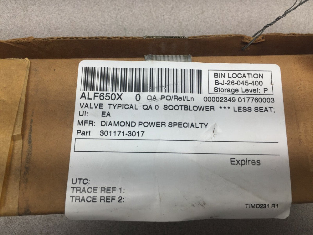 NEW IN BOX DIAMOND POWER VALVE STEM DISC ASSY 301171-3017