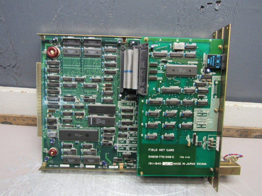 OKUMA FIELD NET CARD W/EPII-4 EPIIA-2 E4809-045-122-F XLNT USED TAKEOUT !! M/O !