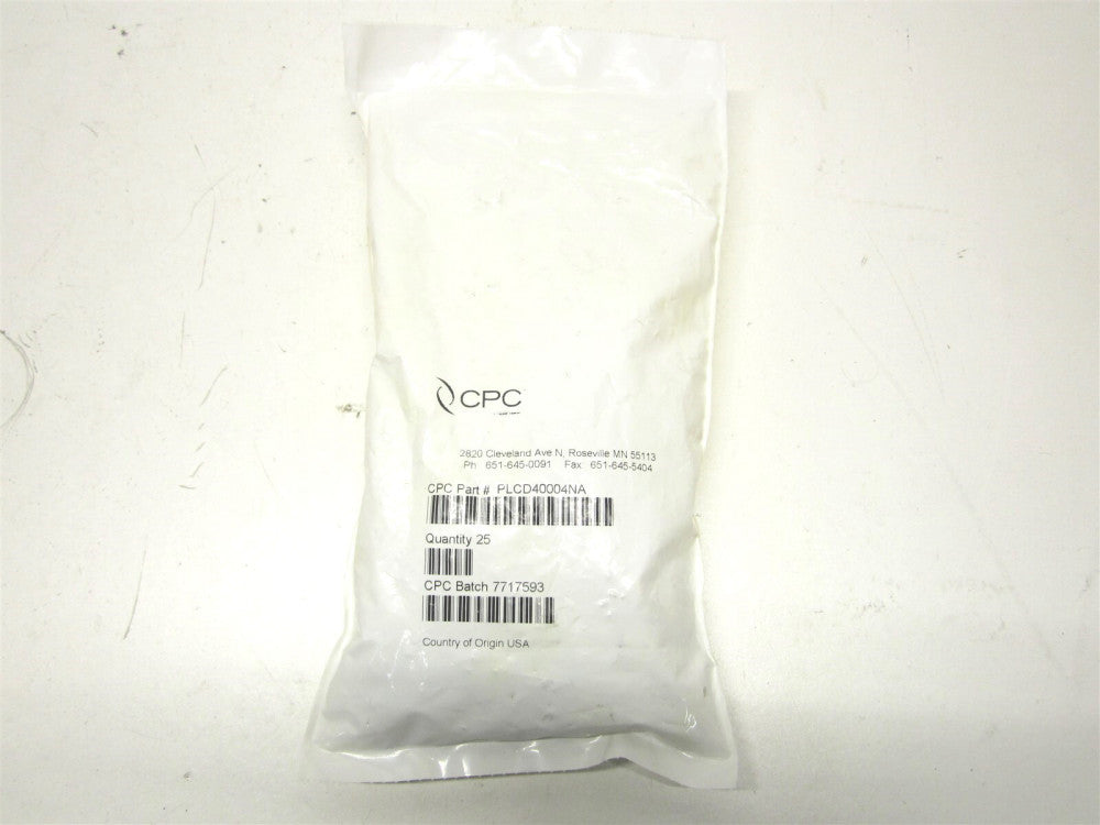 CPC (PLCD400004NA) 3/4" x 1/4" Push-to-Connect Fitting Connector - Pack of 25