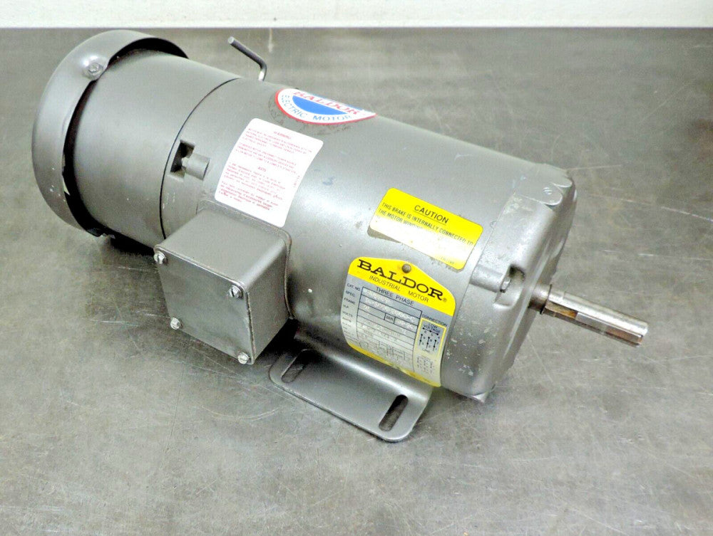 Baldor BM3539 Induction Motor 3 Phase 1140 RPM 208-230/460 Volts .5 HP