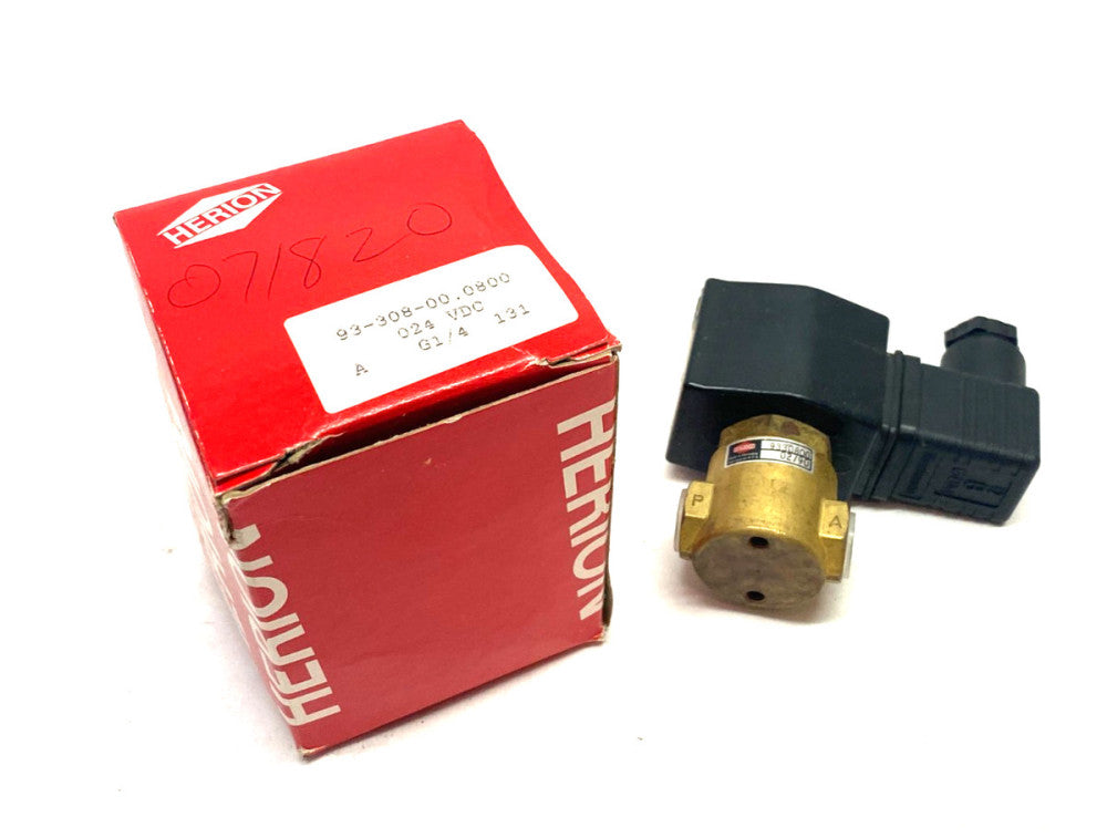 Herion 9330800 Solenoid Valve 24VDC 1/4" NPT