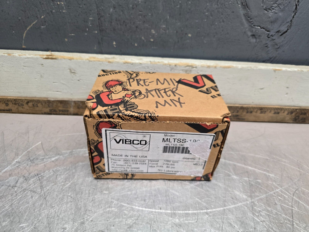 NEW! VIBCO MLTSS-190, STAINLESS STL. VIBRATOR, 270LBS,7200VPM,80PSI, MAKE OFFER!