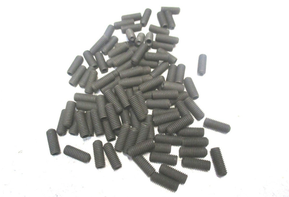 Brighton (101281) #10-32 UNF 1/2" OAL 3/32" Hex Cup Point Set Screw - Lot of 100
