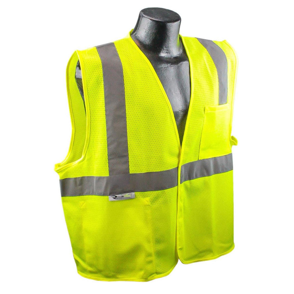 Safety Vest High-Visibility 3XL Radians Radwear SV2GM3X Class 2 Reflective Mesh