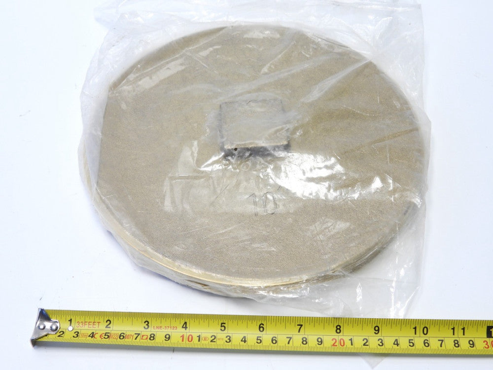 10" Brass Drain Clean Out Cover Plug Raised Nut