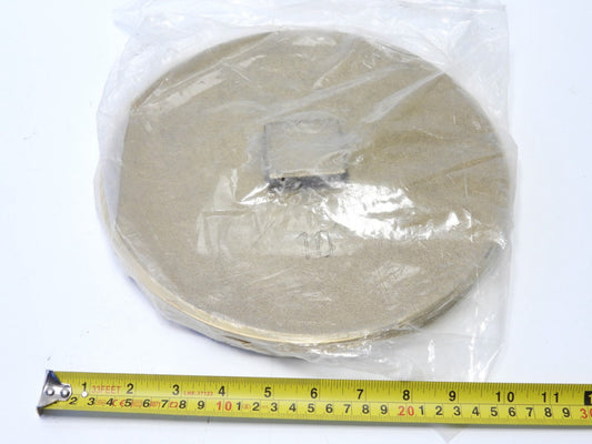10" Brass Drain Clean Out Cover Plug Raised Nut