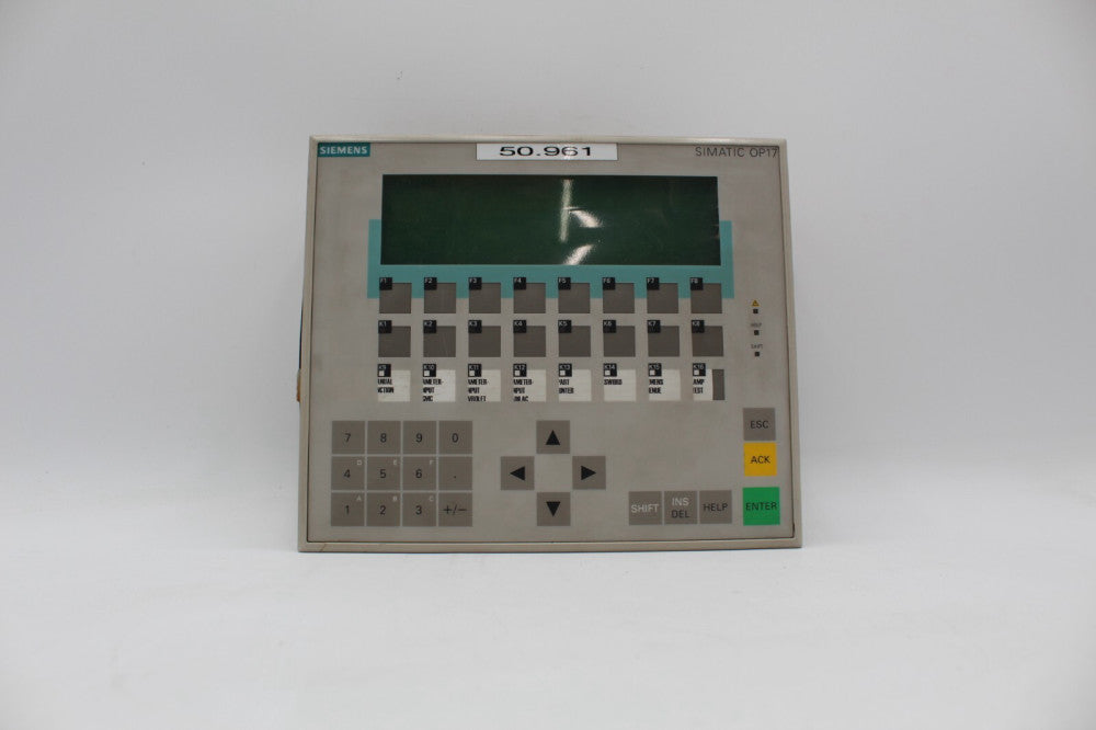 Siemens 6AV3 617-1JC20-0AX1 Operator Panel (Cracked Case)