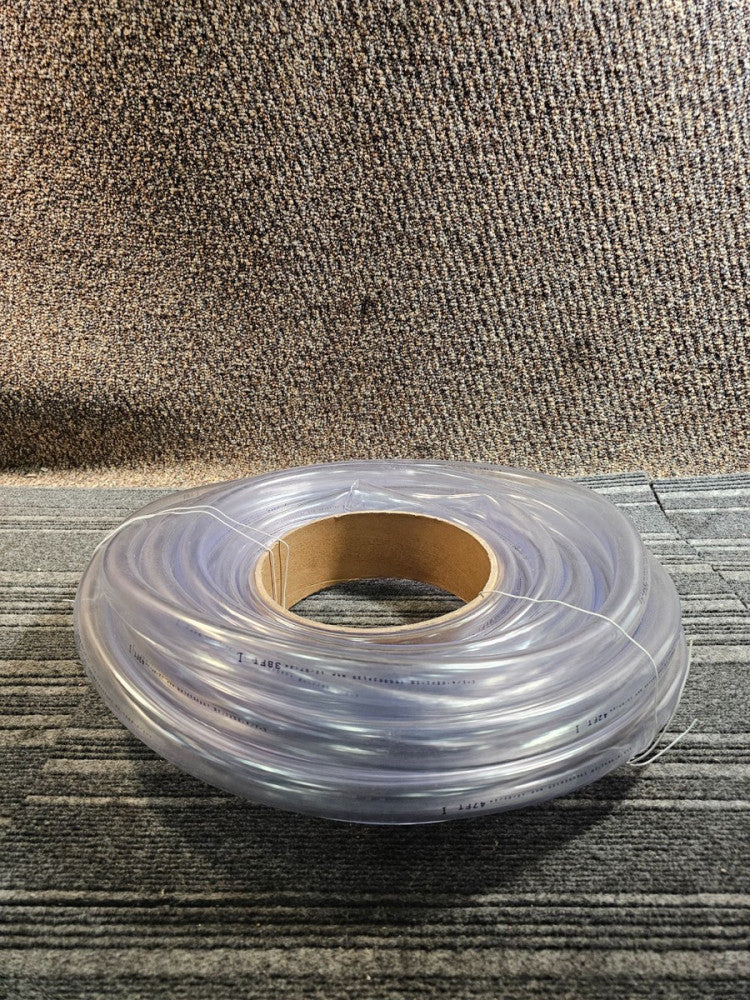 PVC Clear Vinyl Tube 1-1/4" Outside Dia. x 1" Inner Dia. 50 Feet 1000023120