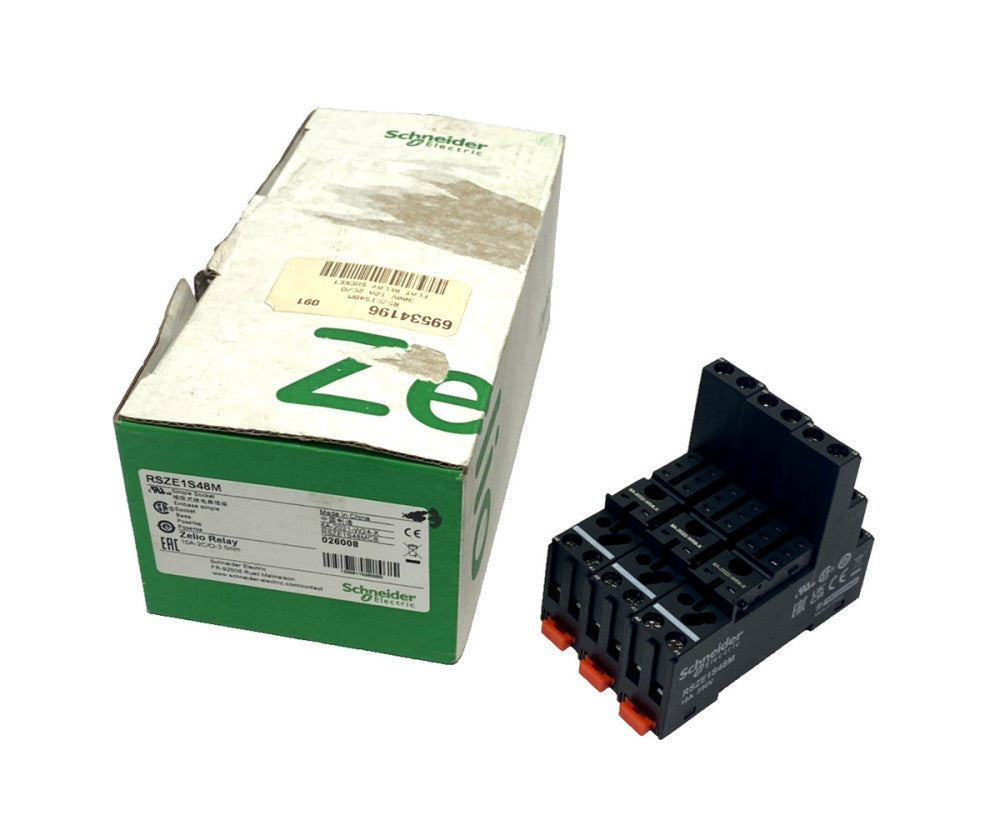 Schneider Electric RSZE1S48M Relay Socket/Base 10A 250V 69534196 LOT OF 3