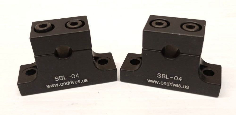 Ondrives SBL-04 Linear Shaft Support 1/4" Shaft Bore (Pack Of 2)