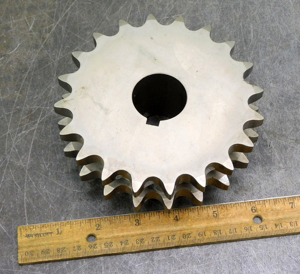 Martin D60B20H Double Roller Chain Sprocket #60 20 Teeth 1-3/8" Bore