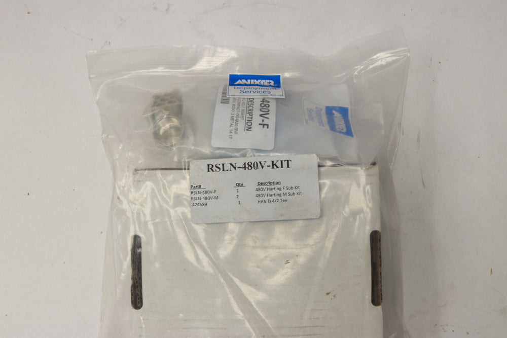 Anixter Harting 480 Volt Sub Kit with Han-Power T Metal Han Q 4/2 RSLN-480V-Kit