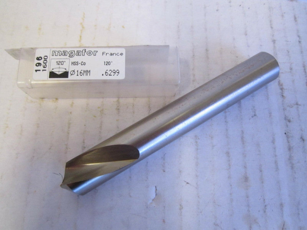 Megafor (1961600) 16mm x 1-3/8" x 4-1/2" 120 Degree Point Spotting Drill Bit 