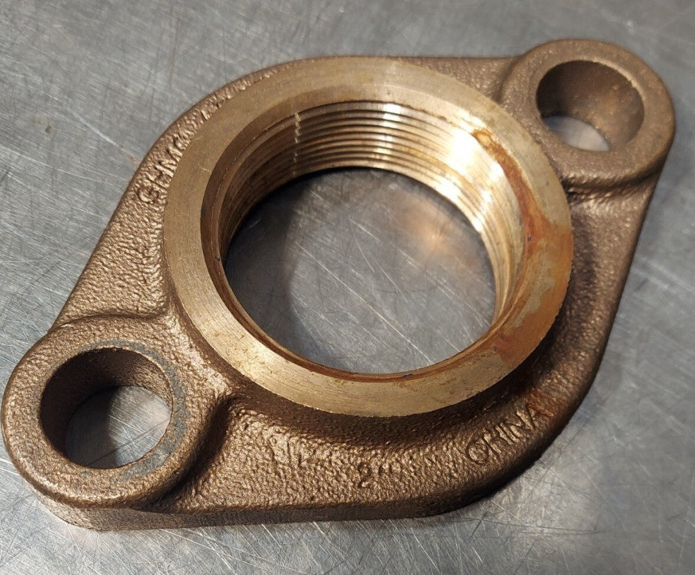 GHMC 2" Lead-Free Brass 2-bolt Oval Flange