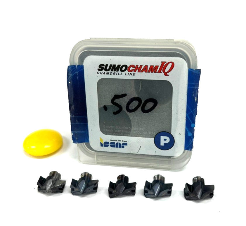 BEAR HCP 127-IQ-IC908 ISCAR DRILLING HEAD CUTTING DIA 0.500" 12.7MM LOT OF 5
