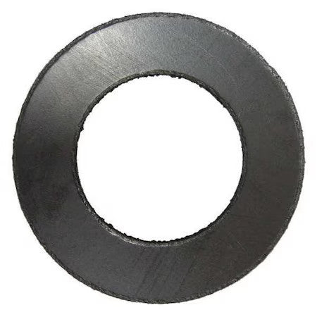 Zoro Select Flexigraf-Rg-0150-125-0600 Flange Gasket, 6 In., 1/8 In., Black