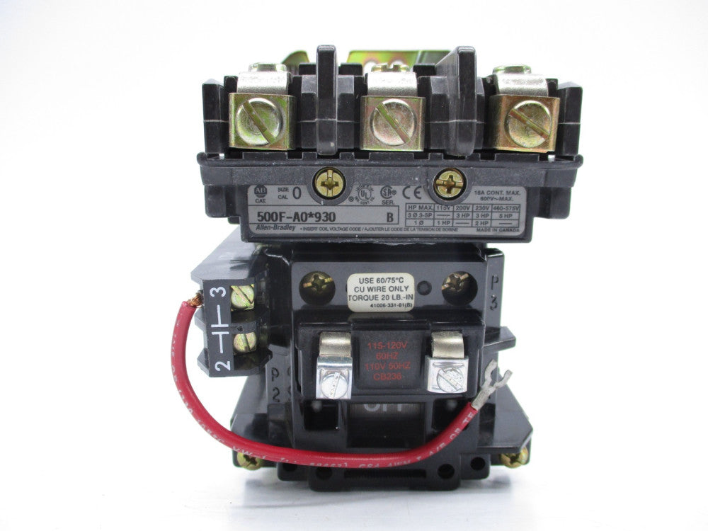 ALLEN BRADLEY 500F-AOD930 SER. B 110/115-120V 18A NSNP