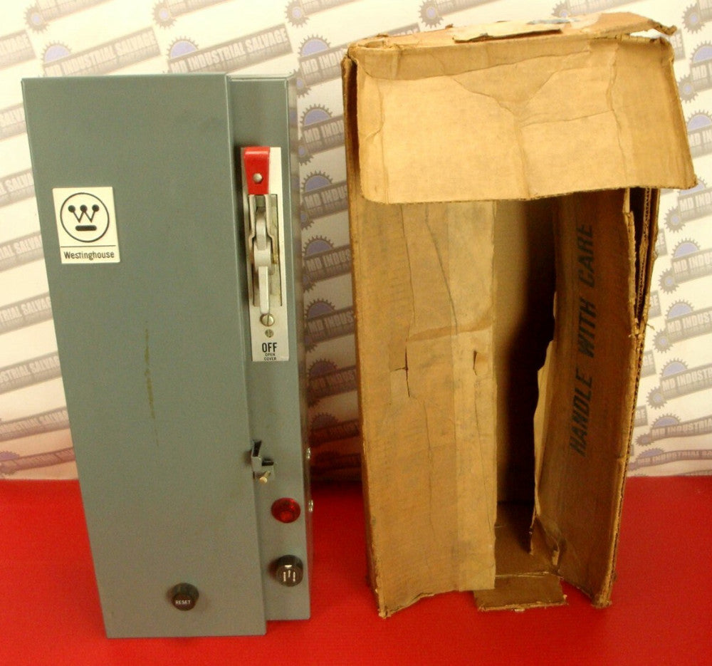 NEW - WESTINGHOUSE Combo Starter ENCLOSURE, SIZE 0 - 3Ph/3PL, A206S0BABU 2HP Max