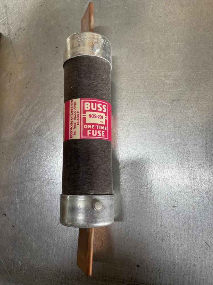 New Open Box! Bussmann NOS200 200 Amp Fuse One-Time 600V