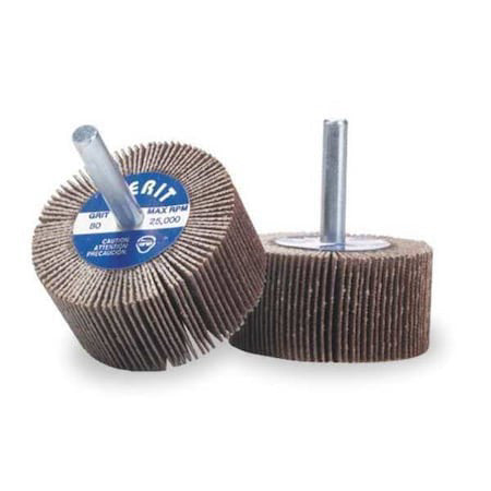 Merit 08834137542 Flap Wheel,Ao,5/8X5/8X1/8 In Shank,120G